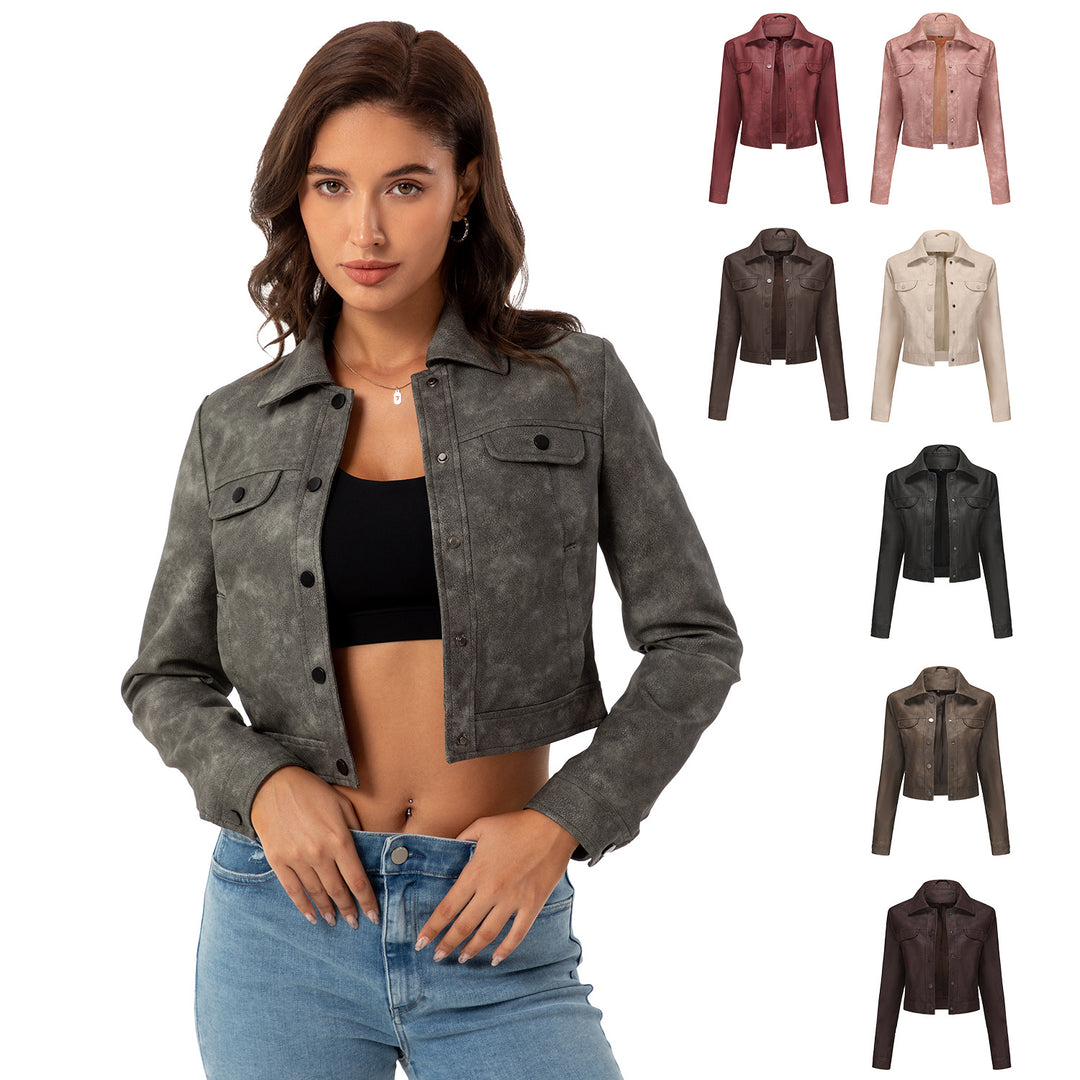Damen modische kurz geschnittene jacke EB