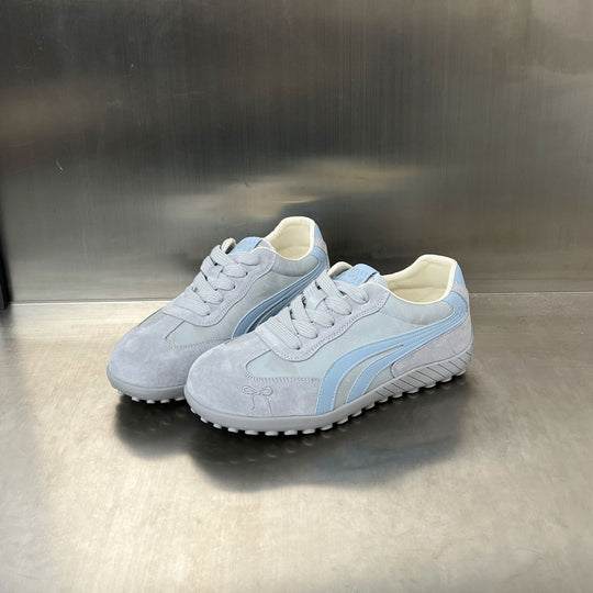 Damen Sportliche Sneaker mit rutschfester Sohle und atmungsaktiver Obermaterialkombination EB
