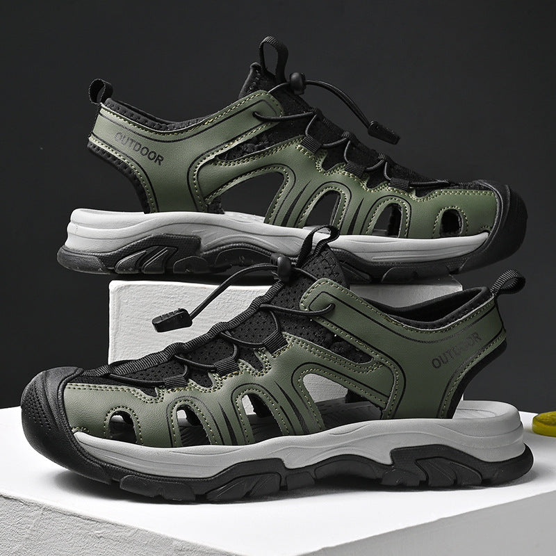 Damen Sportliche Outdoor-Sandalen mit verstellbarem Schnellschnürsystem und rutschfester Sohle EB