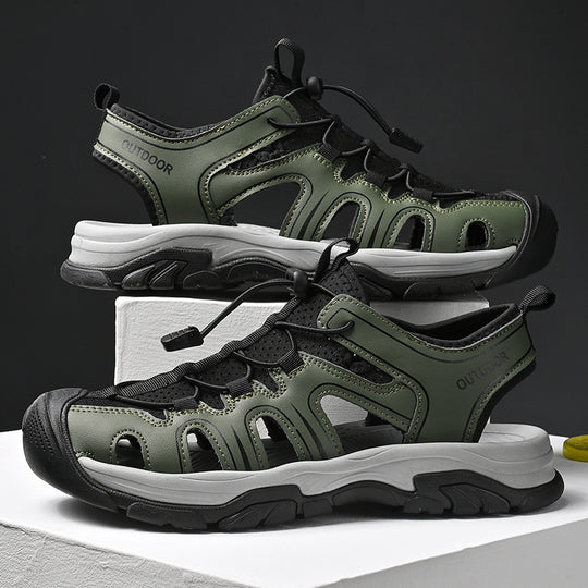 Damen Sportliche Outdoor-Sandalen mit verstellbarem Schnellschnürsystem und rutschfester Sohle EB