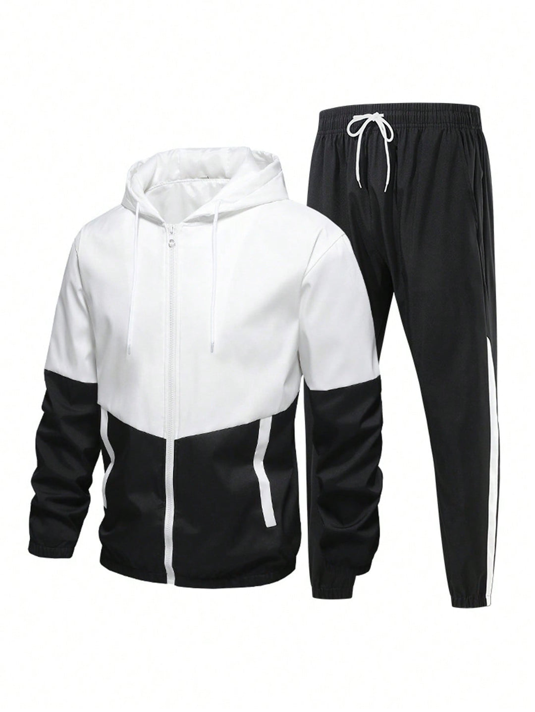 Herren Sportanzug mit atmungsaktiver Jacke und elastischen Jogginghosen EB