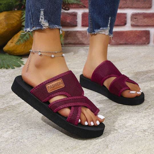 Damen Atmungsaktive Freizeitsandalen mit verstellbarem Riemendesign EB