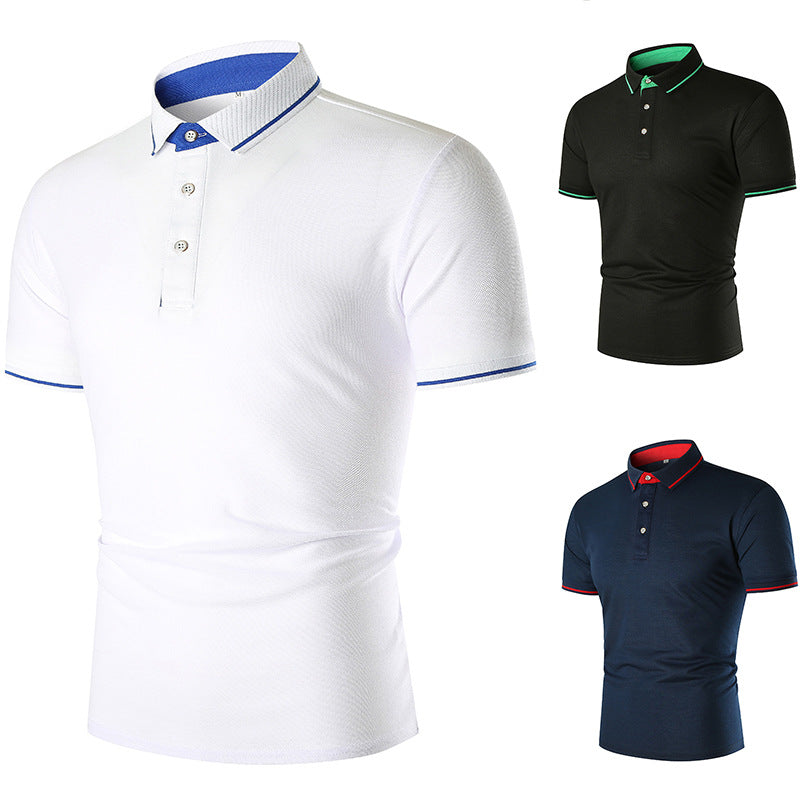 Herren Poloshirt mit kontrastierendem Kragen und atmungsaktiven Eigenschaften EB