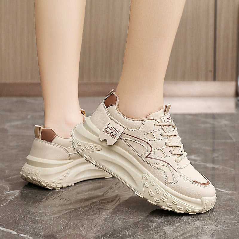 Damen Chunky Sneakers mit ergonomischer Dämpfung und rutschfester Sohle EB
