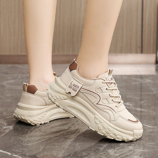 Damen Chunky Sneakers mit ergonomischer Dämpfung und rutschfester Sohle EB