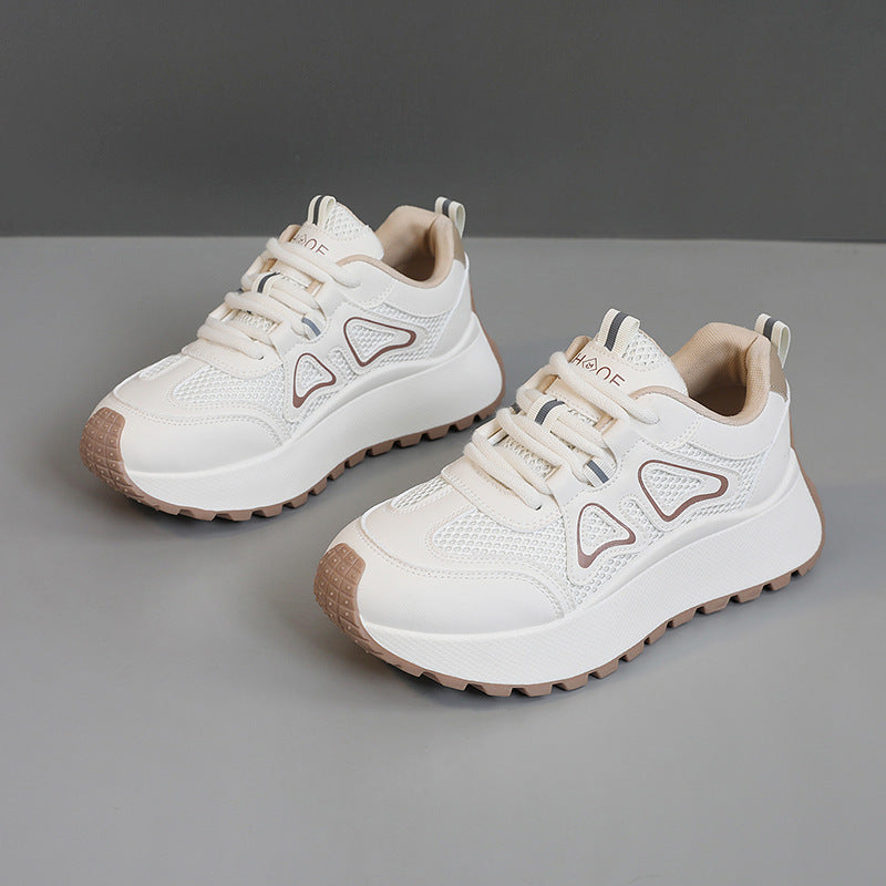 Damen Sportliche Sneakers mit atmungsaktiver Mesh-Oberfläche und stoßdämpfender Sohle EB