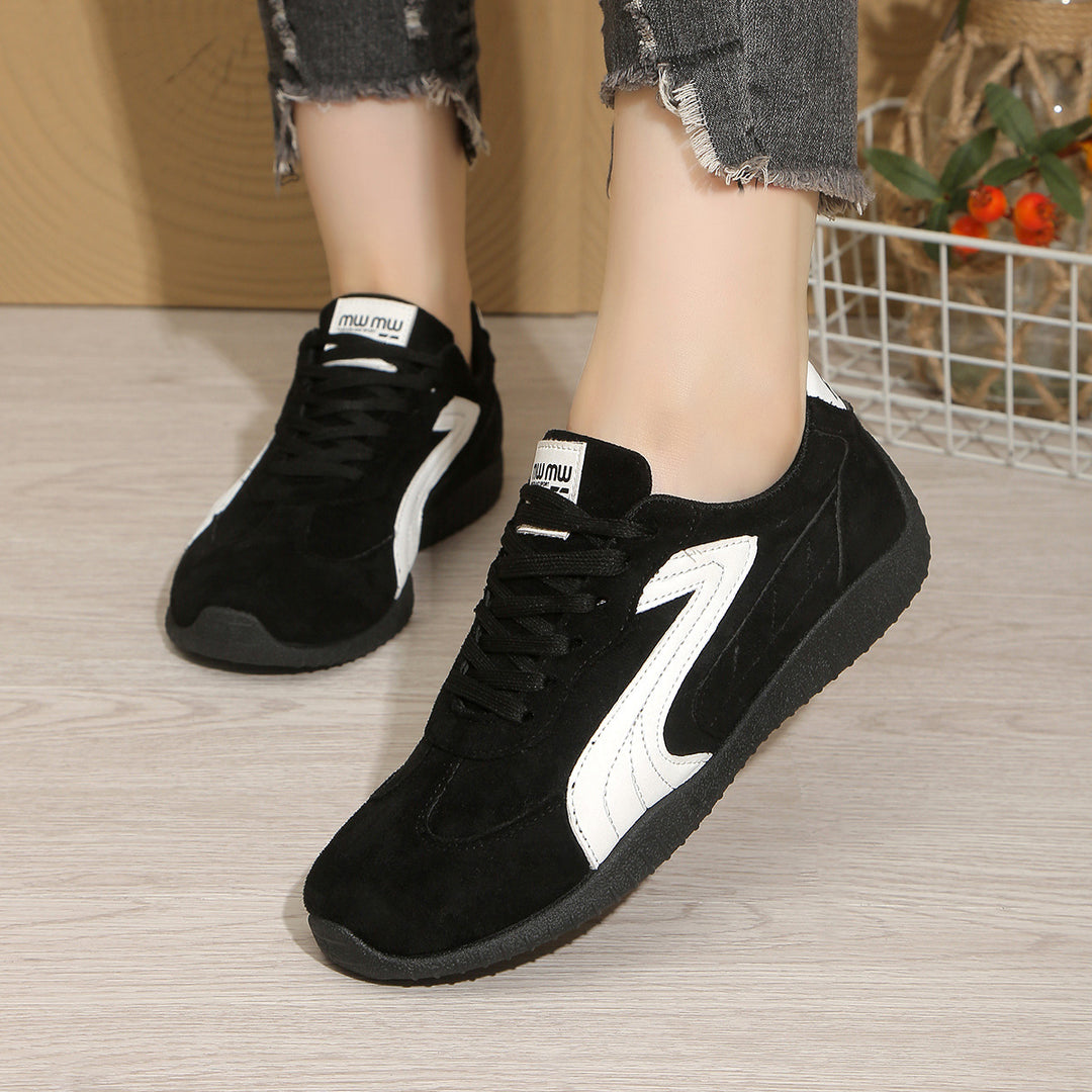 Damen Sportliche Freizeitsneaker mit atmungsaktiver Oberflächenstruktur EB
