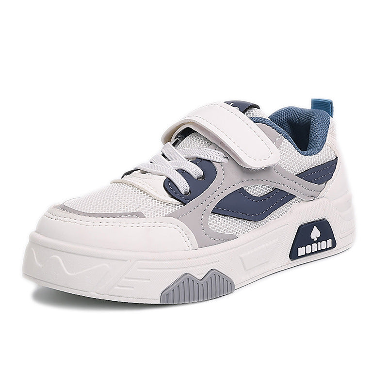 Damen Sportliche Kindersneaker mit praktischen Klettverschluss und atmungsaktiver Mesh-Oberfläche EB
