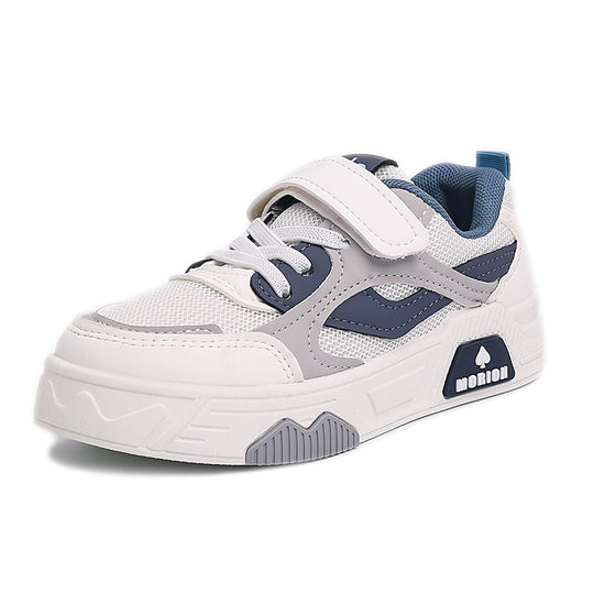 Damen Sportliche Kindersneaker mit praktischen Klettverschluss und atmungsaktiver Mesh-Oberfläche EB