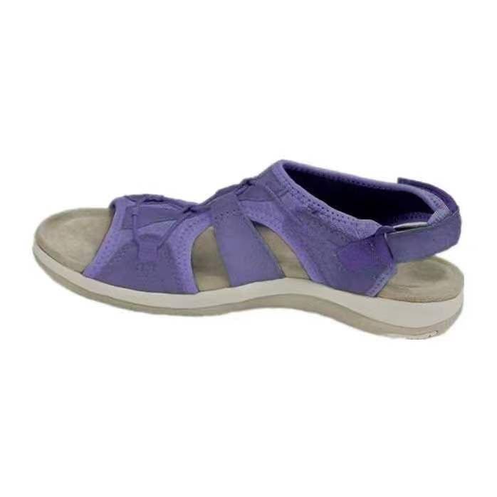 Damen  bequeme Outdoor-Sandalen mit Schnellzugsystem gepolstertem Fußbett und geschlossener Fersenpartie EB