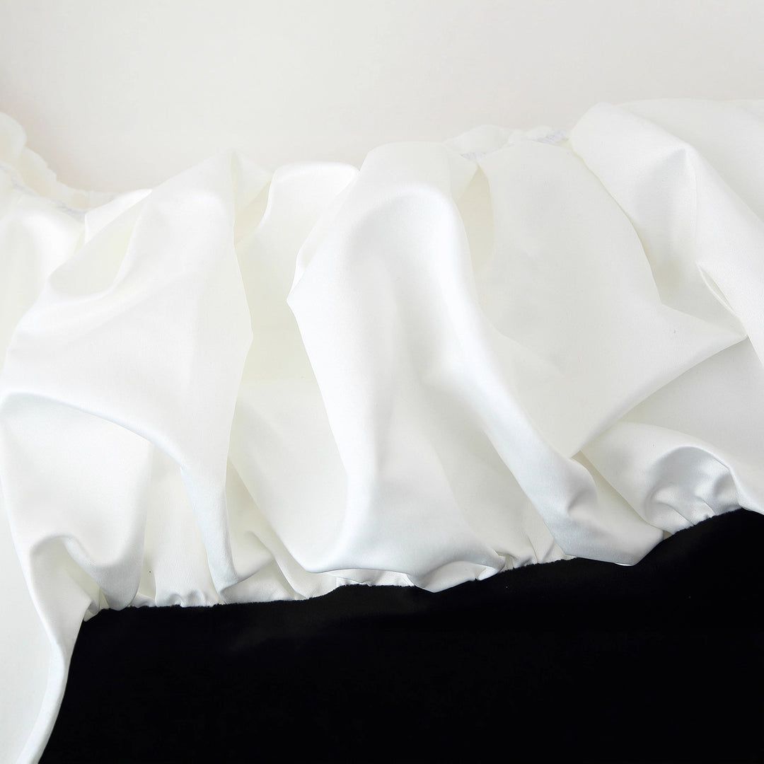 Damen Maxikleid mit voluminösen Rüschendetails und elegantem Schnitt EB