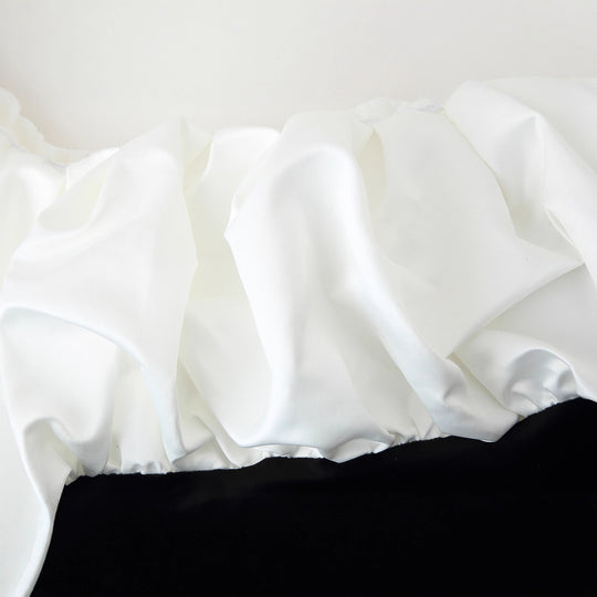 Damen Maxikleid mit voluminösen Rüschendetails und elegantem Schnitt EB