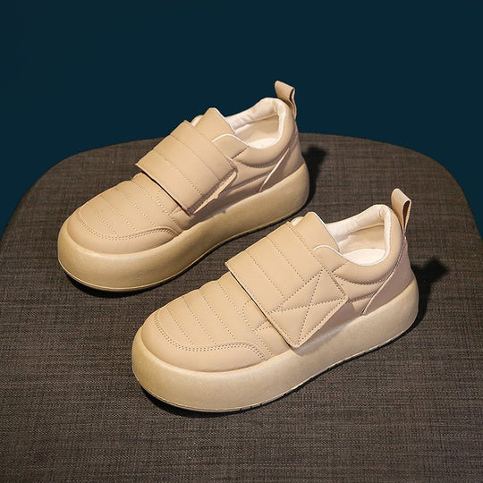 Damen trendige Slip-On Sneakers mit gepolsterter Oberfläche EB