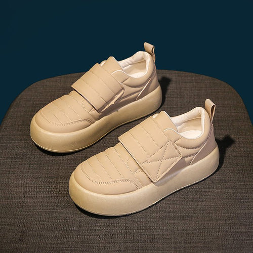 Damen trendige Slip-On Sneakers mit gepolsterter Oberfläche EB