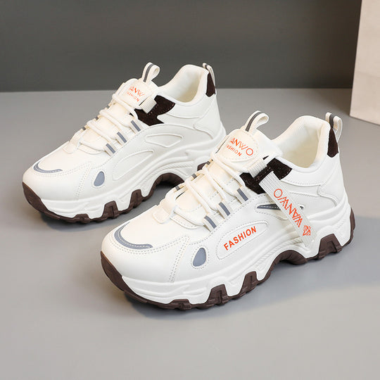 Damen modische Sneakers mit atmungsaktiver Struktur und dämpfender Laufsohle EB