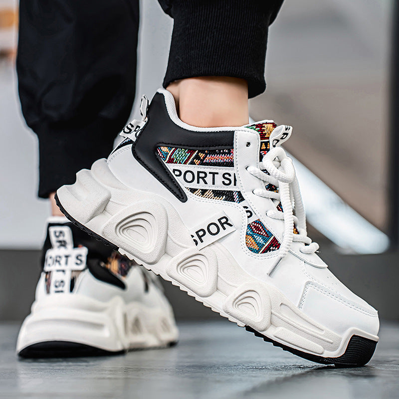 Damen Sportliche Sneakers mit buntem Mesh-Einsatz und dämpfender Sohle EB