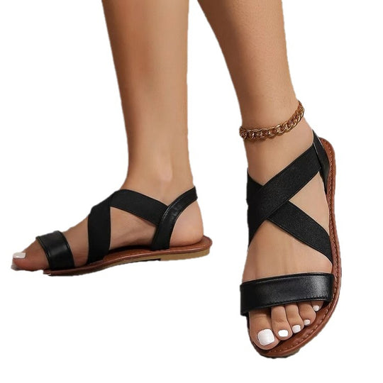 Damen Komfortable und stylische Riemensandalen EB