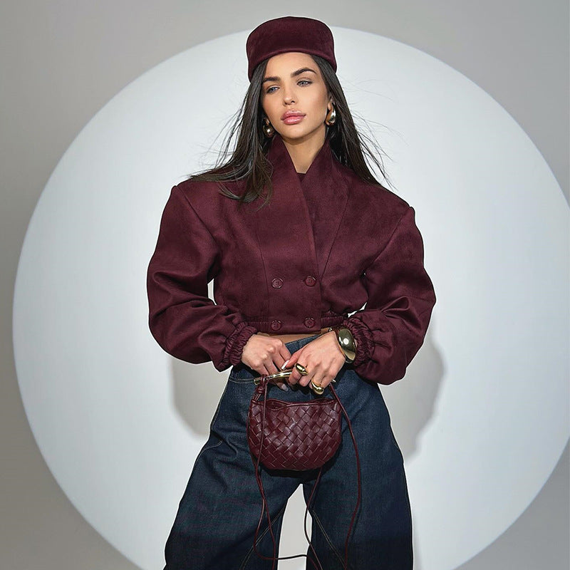 Damen Modische Boucléjacke EB