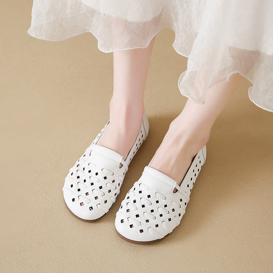 Damen Komfortable und atmungsaktive Slipper mit modischem Cut-Out-Design EB