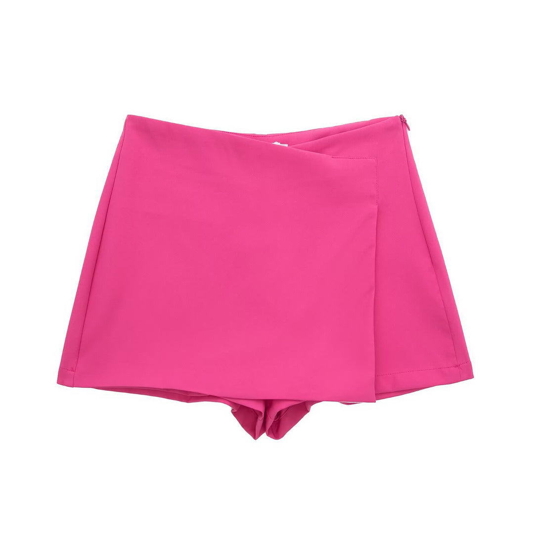 Damen sportliche Shorts mit elegantem Layering-Design EB