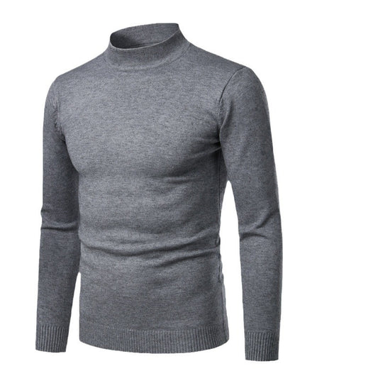 Herren warme Rollkragenpullover aus feinem Strickmaterial EB