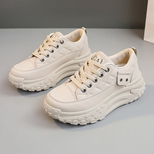 Damen modische Plateau Sneakers mit dämpfendem Sohlenprofil EB