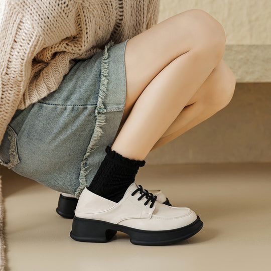 Damen modische Schnürschuhe mit urbanem Stil und komfortabler Profilsohle EB