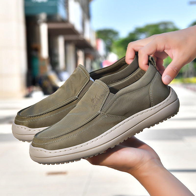 Herren Slip-On Komfortschuhe mit atmungsaktiver Oberflächenstruktur EB