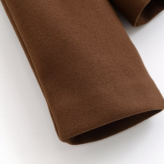 Damen elegante kurz geschnittene Jacke mit großem Kragen EB