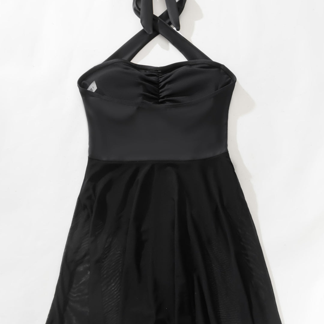 Damen Hochwertiger Badeanzug mit Chiffonrock EB