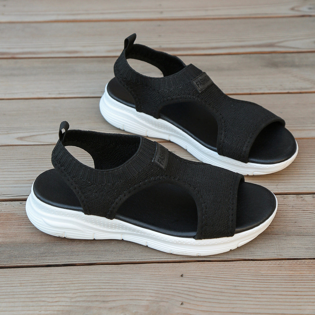 Damen Freizeitsandalen mit atmungsaktiven Riemen und rutschfester Sohle EB