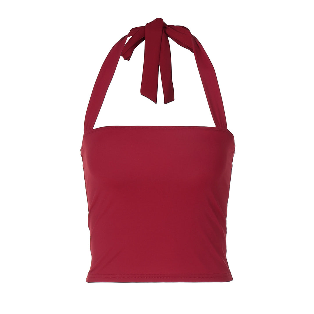 Damen Crop-Top mit Halteroberteil und eleganter Passform EB