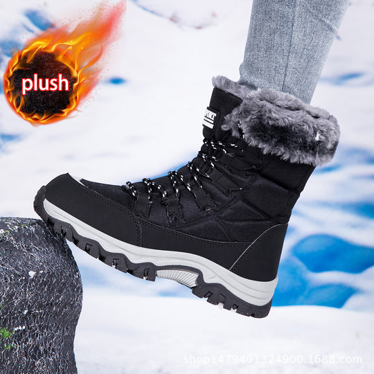 Damen warme Winterstiefel mit kuscheligem Futter und rutschfester Sohle EB
