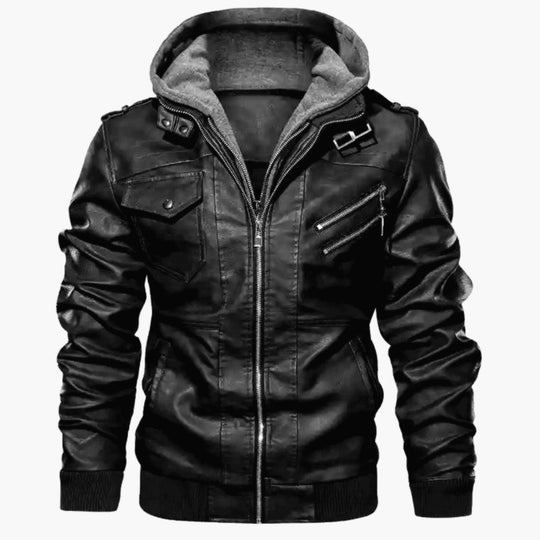 Herren modische jacke mit abnehmbarer Kapuze EB