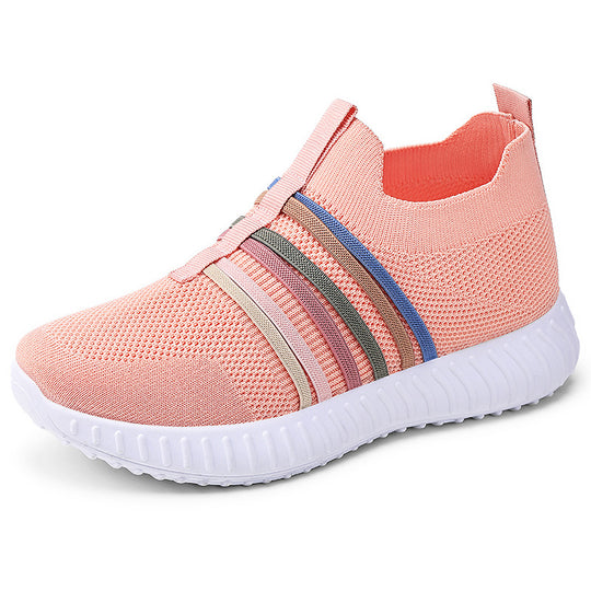 Damen Atmungsaktive Sneaker mit elastischem Einstieg und rutschfester Sohle EB
