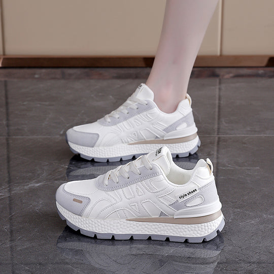 Damen Sportliche Sneakers mit stabiler Sohle und atmungsaktiver Obermaterialstruktur EB