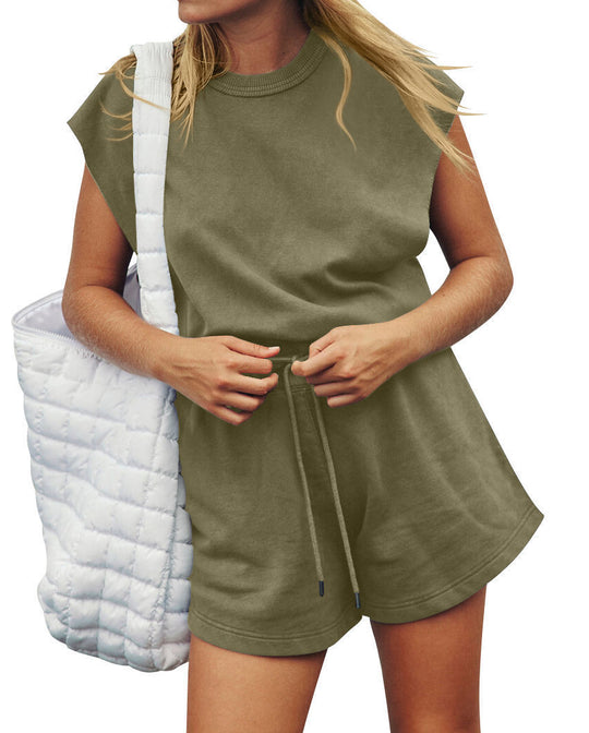 Damen Sportliches Kurzarm-Outfit EB