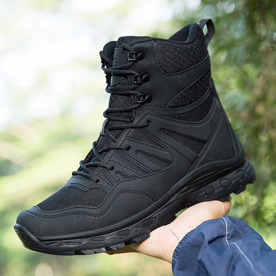 Herren Outdoor-Tactical Boots mit robuster Konstruktion und hohem Knöchelstütz EB