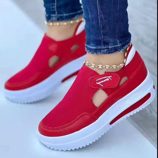 Damen atmungsaktive Sneaker mit luftigen Einsätzen EB
