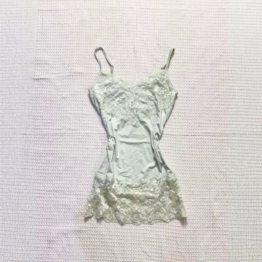 Damen Spitzen-Cami-Top mit fließendem Schnitt EB