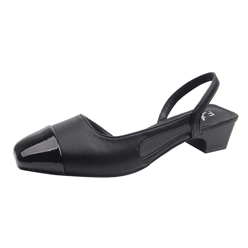 Damen Sling-Pumps mit glänzender Oberfläche und eleganter Fußbettgestaltung EB