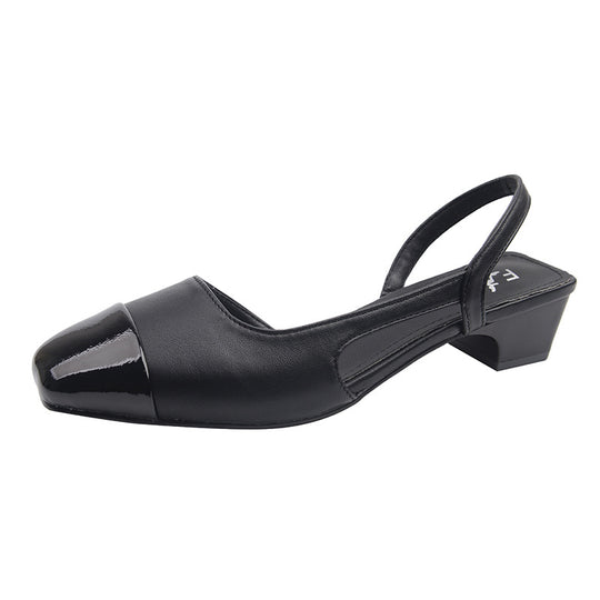 Damen Sling-Pumps mit glänzender Oberfläche und eleganter Fußbettgestaltung EB