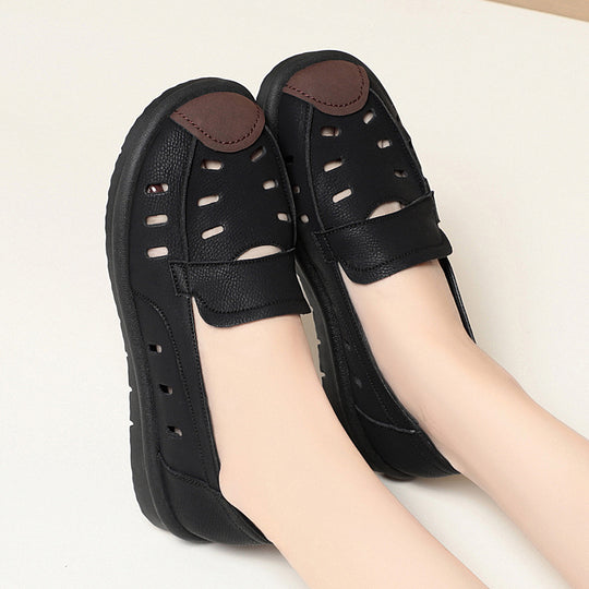 Damen Slipper mit atmungsaktiven Belüftungsöffnungen und ergonomischer Sohle EB