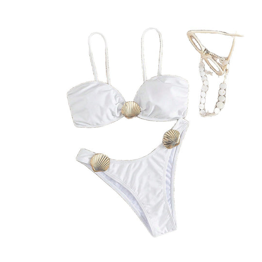 Damen Bikini-Set mit raffinierten Muscheldetails EB