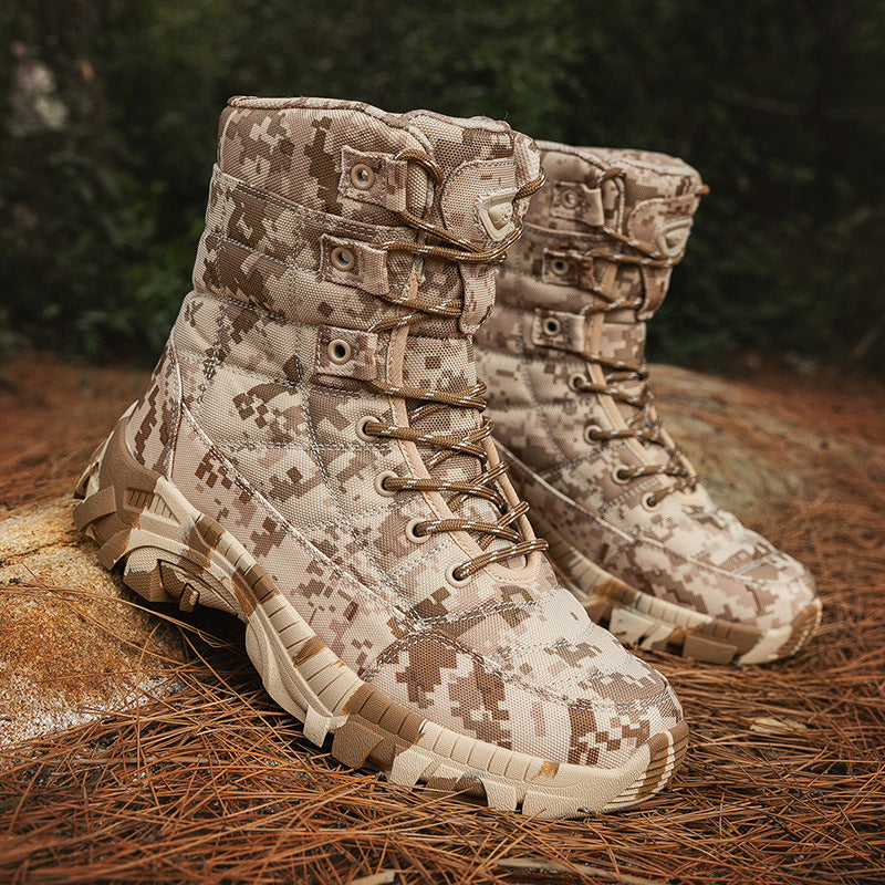 Herren taktische Stiefel mit rutschfester Sohle und verstärktem Knöchelschutz EB