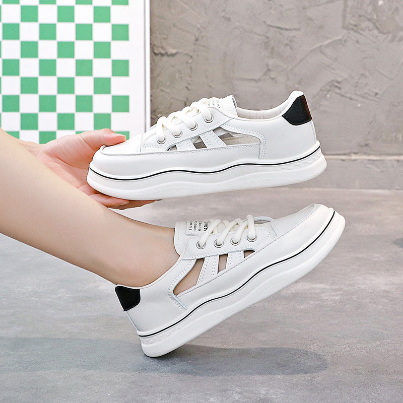 Damen Sneakers mit atmungsaktiven Einsätzen und rutschfester Sohle EB