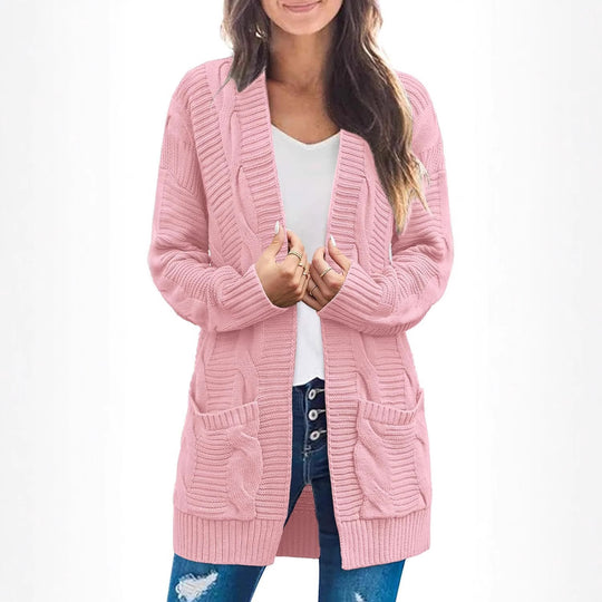 Damen lässiger Strickcardigan EB