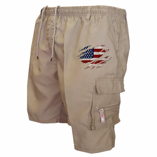Herren Cargo-Shorts mit praktischen Seitentaschen und elastischem Bund EB