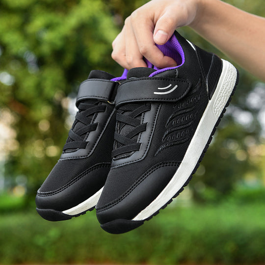 Damen Sportliche Sneakers mit verstellbarem Klettverschluss und atmungsaktiver Oberflächenstruktur EB