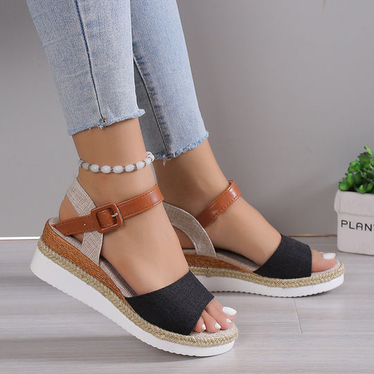 Damen Raffinierte Sandalen im Espadrille-Stil EB